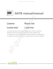 wattio GATE Manuel