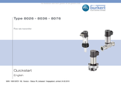 Burkert 8076 Démarrage Rapide