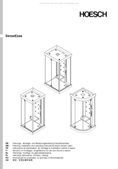 HOESCH SenseEase Instructions De Planification, De Montage Et D'utilisation