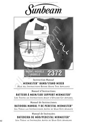 Sunbeam MIXMASTER 2372 Manuel D'instructions