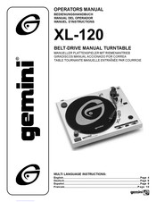 Gemini XL-120 Manuel D'instructions