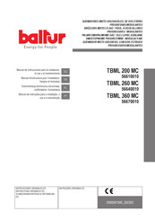 baltur TBML 260 MC Manuel D'instructions Pour L'installation, L'emploi Et L'entretien