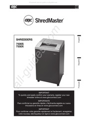 GBC ShredMaster 7500S Mode D'emploi