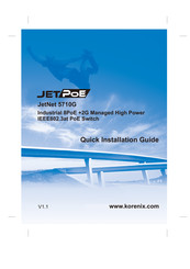 Korenix JetNet 5710G Guide D'installation Rapide