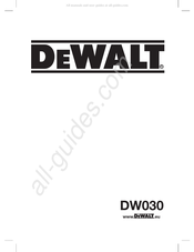 DeWalt DW030 Mode D'emploi