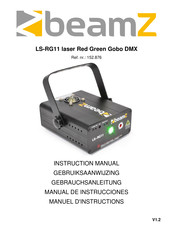 Beamz LS-RG11 laser Red Green Gobo DMX Manuel D'instructions