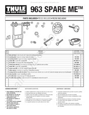Thule 963 SPARE ME Instructions D'installation