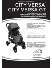 Baby Jogger city VERSA GT Instructions Pour L'assemblage