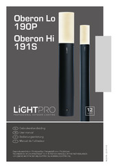 LightPro Oberon Lo 190P Manuel De L'utilisateur