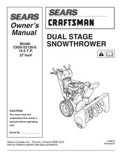 Sears Craftsman C950-52126-0 Mode D'emploi