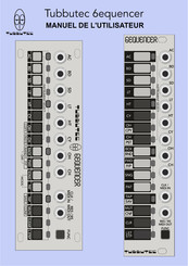 Tubbutec 6equencer Manuel De L'utilisateur