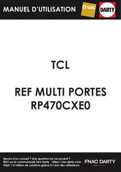 TCL RP470CXE0UK Mode D'emploi