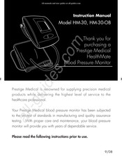 Prestige MEDICAL HM-30-OB Manuel D'instructions