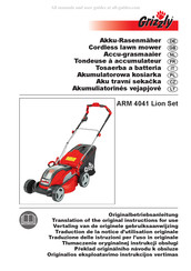 Grizzly ARM 4041 Lion Set Traduction De La Notice D'utilisation Originale