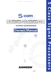 Samson S-COM Manuel Du Propriétaire