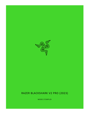 Razer BLACKSHARK V2 PRO 2023 Mode D'emploi