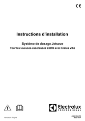 Electrolux Professional JETSAVE Instructions D'installation