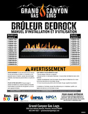 Grand Canyon Gas Logs BRULEUR BEDROCK Manuel D'installation Et D'utilisation