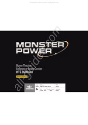 Monster Power HTS 2600 MKII Manuel Du Propriétaire