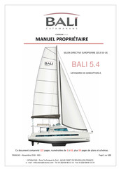 CATANA Group BALI 5.4 Manuel Du Propriétaire