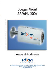 Adixen AP 2004 Manuel De L'utilisateur
