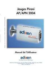 Adixen APN 2004 Manuel De L'utilisateur