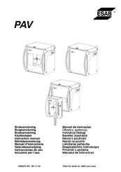 ESAB PAV Serie Manuel D'instructions