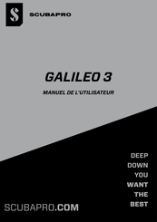 Scubapro GALILEO 3 Manuel De L'utilisateur