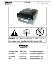 Panduit TDP43ME Mode D'emploi