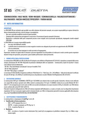 Spasciani ST 85 Mode D'emploi