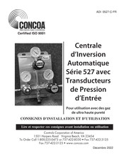 CONCOA 527 Serie Consignes D'installation Et D'utilisation
