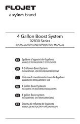 Xylem FLOJET 02830 Serie Manuel D'installation Et D'utilisation