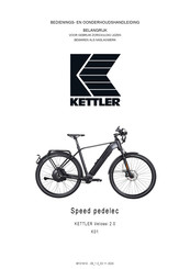 Kettler Velossi 2.0 K01 Manuel D'utilisation Et D'entretien