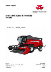 MASSEY FERGUSON MF 7340 Manuel D'atelier