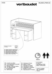 VERTBAUDET MILANO-LITMIH-23 Instructions De Montage