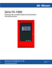 Mircom FA-1000 Serie Manuel D'installation Et De Fonctionnement