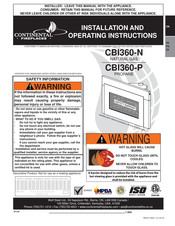 Continental Fireplaces CBI360-N Instructions D'installation Et D'opération