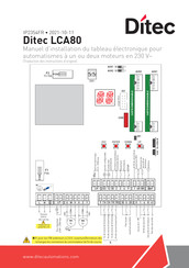 Ditec LCA80 Manuel D'installation