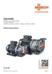 BUSCH Dolphin LX 0030 B Notice D'instructions