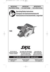 Skil 1560 Consignes De Fonctionnement/Sécurité