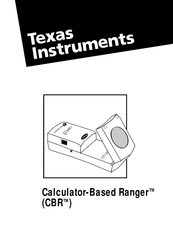 Texas Instruments CBR Manuel D'utilisation