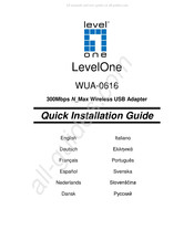 LevelOne WUA-0616 Guide D'installation Rapide