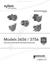 Xylem Goulds 3756 Instructions D'installation, D'utilisation Et D'entretien