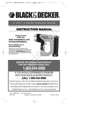 Black & Decker BDBN1200 Manuel D'instructions