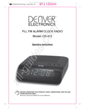 Denver Electronics CR-419 Manuel D'instructions