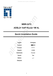 LevelOne WBR-3470 Guide D'installation Rapide