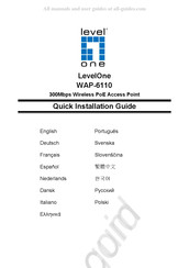 LevelOne WAP-6110 Guide D'installation Rapide