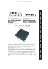 Hitachi HARC-BX E Manuel D'installation