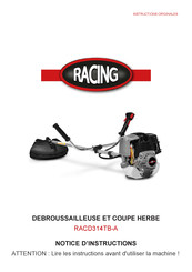 Racing RACD314TB-A Notice D'instructions