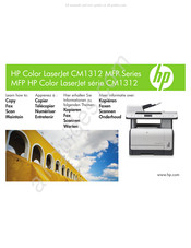 HP Color LaserJet MFP CM1312 Série Guide De Référence Rapide